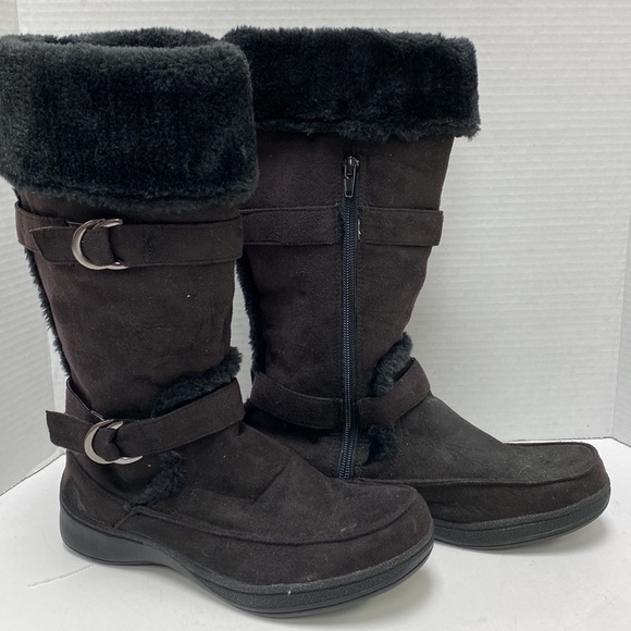 Relativity Sunburst Women’s Faux Fur Trimmed Winter Boots - Picture 3 of 7